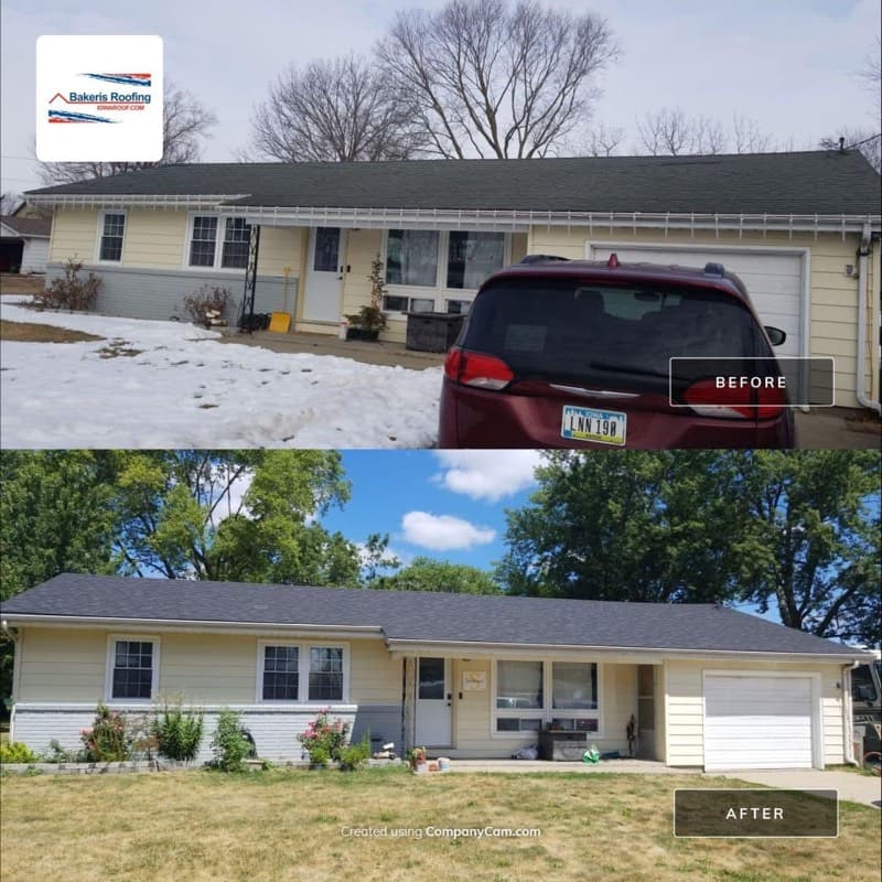 Before and after roofing project 11