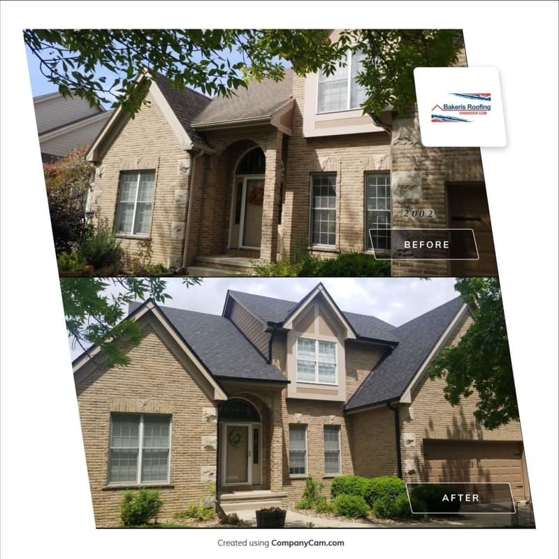 Before and after roofing project 15