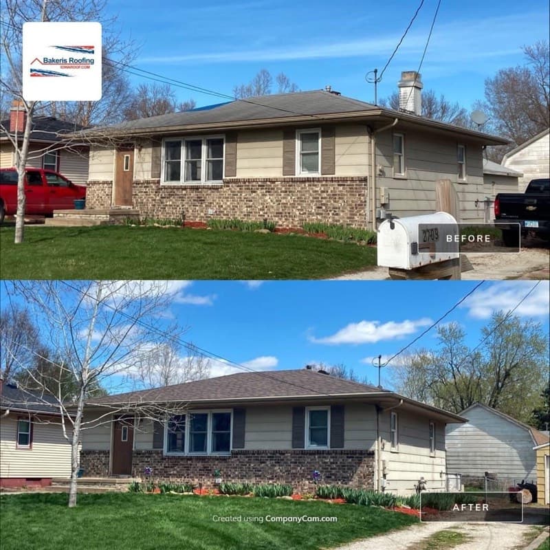 Before and after roofing project 16