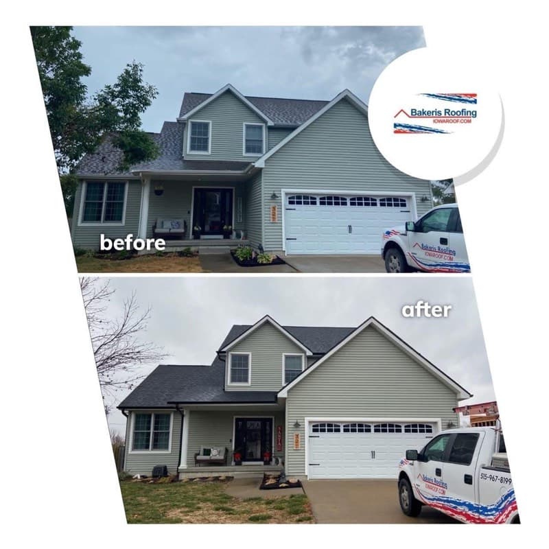 Before and after roofing project 20