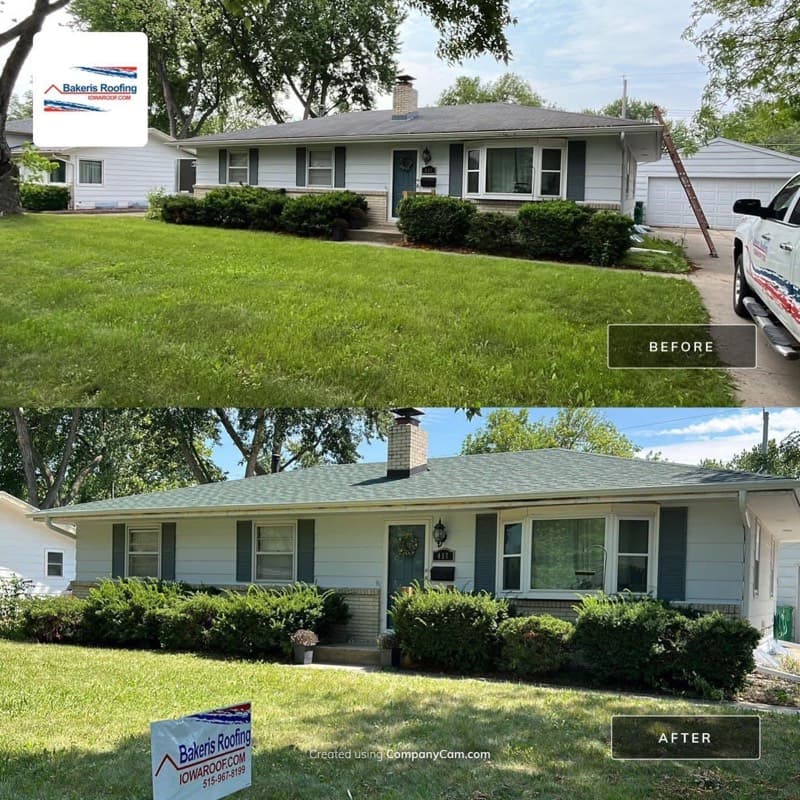 Before and after roofing project 7
